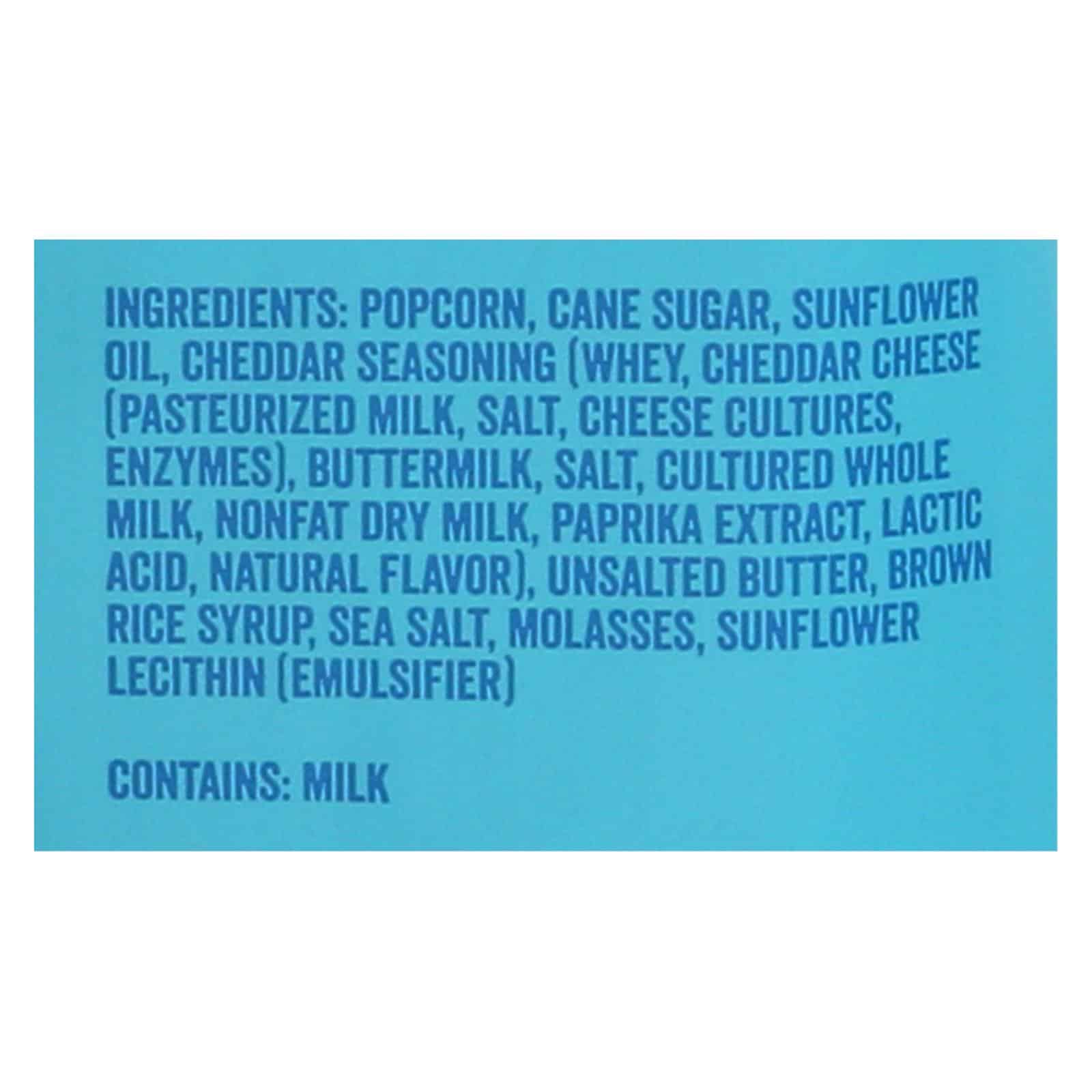 Angie's Kettle Corn Boom Chicka Pop Caramel and Cheddar Popcorn Mix - Case of 12 - 6 oz.